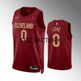 Herren NBA Cleveland Cavaliers Trikot Kevin Love 0 Nike 2022-23 Icon Edition Rot Swingman